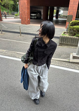 カーブドラインスウェットパンツ