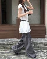 Snap wide slacks