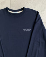 a traveler's tee, navy