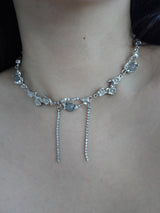 [s.steel] crystal drop chocker | 크리스탈 드롭 초커 목걸이