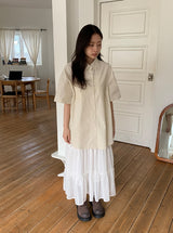 Dazney レースフリルロングスカート