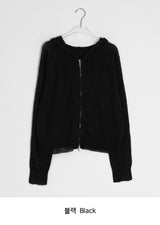 Rimoha Summer Hood Knit Zip-Up