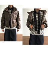 Mute Leather Short Padding Down Jumper 3C