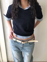Gingham fitted shirt