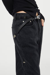 Minimal long western belt