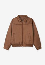 TIE Suede Crop Jacket