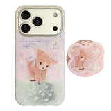 Aurora Glitter Ribbon Bambitalk iPhone Case
