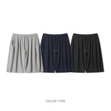Bold 23embroidery bermuda sweat pants -3C
