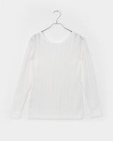 Tida oversized-fit punching see-through long-sleeved knitwear