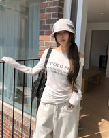 コルプビンテージレタリング長袖Tシャツ