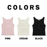 Beads Lip Sleeveless (Pink)