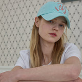 Round Logo Ball Cap (Aqua)