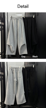 [Unisex] ハーフタックスウェットパンツ(2color)