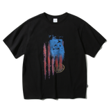 リバティ ブラッシュ Tシャツ (Black)