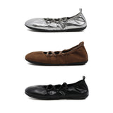 Blessed 0001. Lace-Up Flats - 3colors