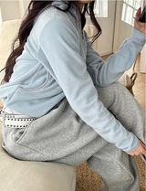 Warm fleece zip up(4color)