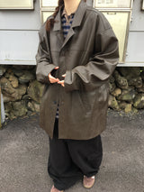 Radio Leather Half Jacket