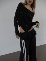 WESTERN CROSS TOP / BLACK