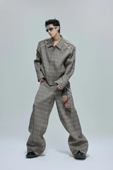 Pearl Plaid Trousers