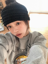 ロープツイストニットヘアバンド(4color)