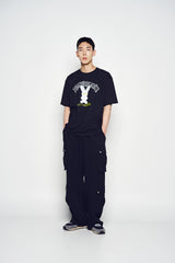 25SS ブラーエイリアンショートスリーブTシャツ ブラック