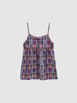 Meadow Check Button Blouse (2c)