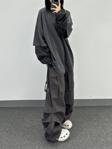 layered pigment stripe long sleeve