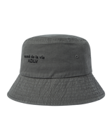 25FW BASIC LOGO BUCKET HAT CHARCOAL