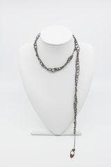 Antique oval chain necklace