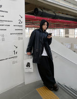 No.0946 DT レザーハーフコート
