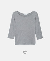 ベーシックコットン7分袖Tシャツ (5color)
