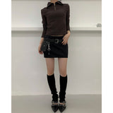 Satin Mini Skirt