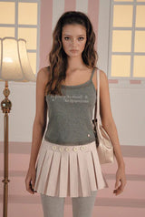 Button wrap skirt