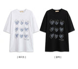 ハート ボックス ショートスリーブ Tシャツ