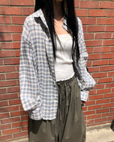 テチクラシックデイリーチェックシャツ