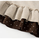 Lucy Square Neck Dot Frill Knit