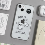 [Gel-hard] PUPU Fluffy puppy Phone case