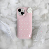 [MADE] pink wings pastel dots case