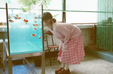チェックタイスカート (ピンク)