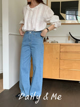 Summer cool wide denim(2color)