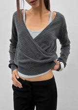 [MADE] Kriang V-neck Wrap Knit