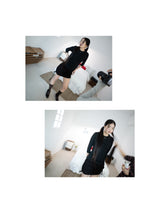 ブレイドタイスカート＆トップ (BLACK)