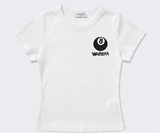 ストレッチコットンスリムショートスリーブTシャツ ホワイト