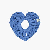 Crochet Heart Scrunch - Blue