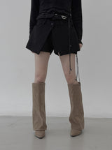 Merve Wrap Skirt Pants
