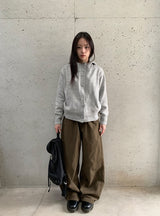 ミロハイネックフードウールニットカーディガン