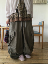Cotton Big Cargo Pants