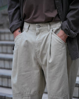 MP WASHED CURVED PANTS BG 