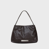 LOOSE BIG CRYSTAL SHOULDER BAG_BROWN