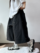 RIVET CARPENTER STRAP NYLON BERMUDA 🩶🤍🖤3COLOR